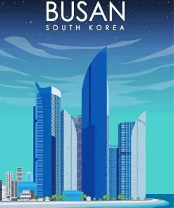 Busan South Korea Poster Diamond Painting