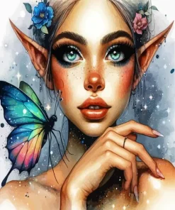 Butterfly Fairy Diamond Painting