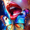 Butterfly Lips Diamond Painting