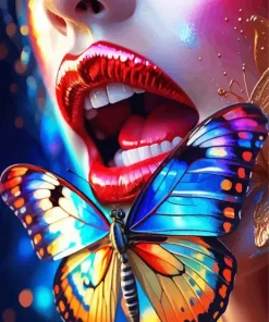 Butterfly Lips Diamond Painting