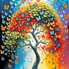 Butterfly Tree Diamond Painting