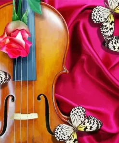 Butterfly Violin Diamond Painting