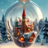 Christmas Village Bulb Diamond Painting