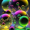 Colorful Bubbles Stuck Together Diamond Painting