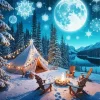Cozy Winter Campsite Diamond Painting