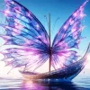 Crystal Butterfly Boat Diamond Painting