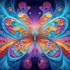 Fractal Abstract Butterfly Art Diamond Painting