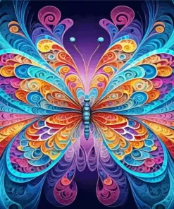 Fractal Abstract Butterfly Art Diamond Painting