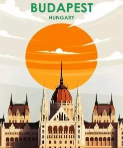 Hungary Budapest Poster Diamond Painting