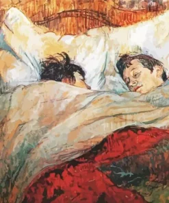 In Bed By Toulouse Lautrec Diamond Painting