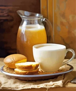 Milk And Bread Diamond Painting