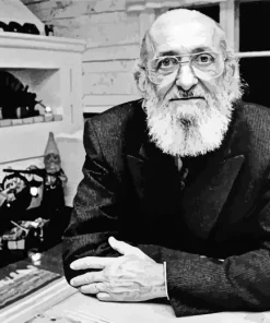 Paulo Freire Brazilian Philosopher Diamond Painting