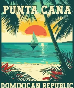 Punta Cana Dominican Republic Poster Diamond Painting