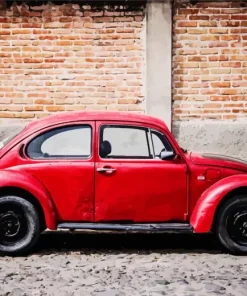 Red Bug Car Diamond Painting