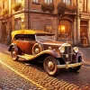 Retro Brown Car Diamond Painting