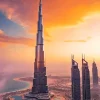 Sunset At Burj Khalifa Diamond Painting