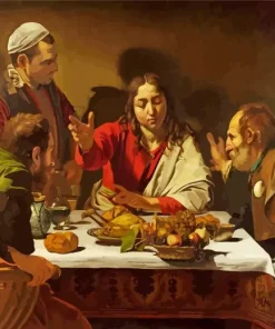 Supper At Emmaus By Caravaggio Diamond Painting
