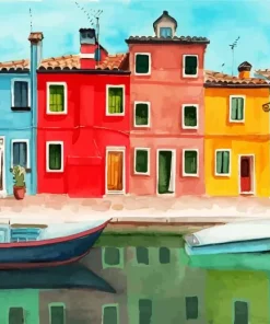 Venice Burano Island Diamond Painting