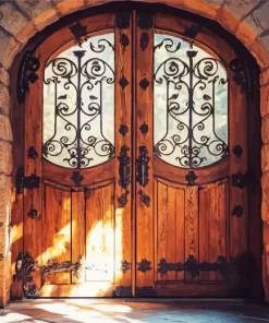 Vintage Brown Door Diamond Painting