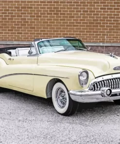 White 1953 Buick Skylark Diamond Painting