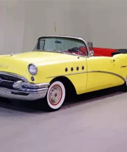 Yellow 1955 Buick Skylark Diamond Painting