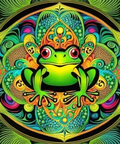Abstract Frog Mandala Diamond Painting