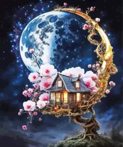 Aesthetic Flower Art House Diamond Painting