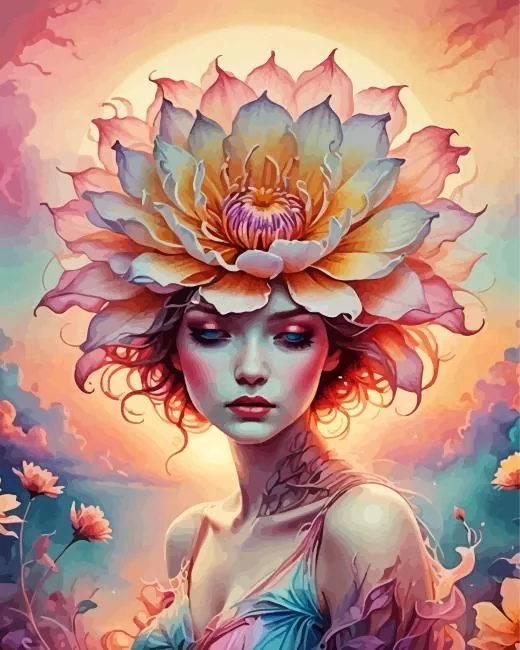 aesthetic flower in jar Diamond With Numbers Aesthetic Flower In Jar Diamond Painting