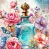 Aesthetic Flower Perfume Bottle Diamond Painting