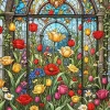 Aesthetic Flower Window Diamond Painting