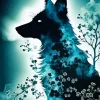 Aesthetic Fox Silhouette Art Diamond Painting