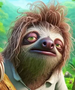 Aesthetic Funny Sloth Art Diamond Painting