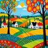 Aesthetic Landscape Folk Art Diamond Painting