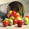 Apples Bucket Art Diamond Painting