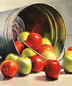 Apples Bucket Art Diamond Painting