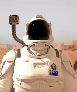 Astronaut On Mars Diamond Painting