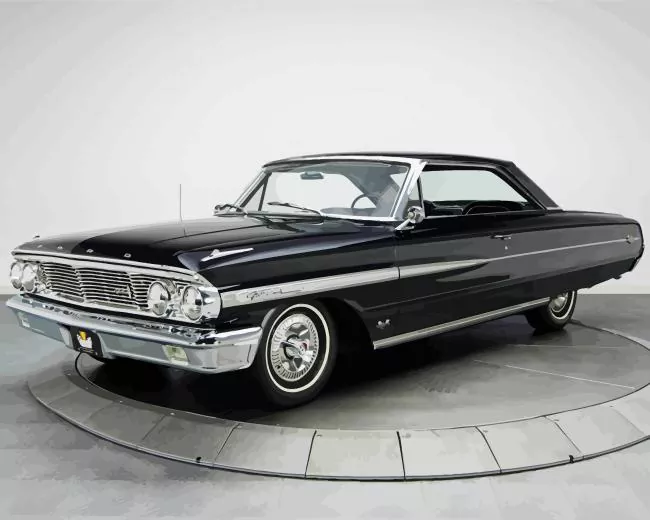 black ford galaxie Diamond Paintings Black Ford Galaxie Diamond Painting