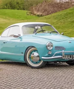 Blue Volkswagen Karmann Ghia Diamond Painting