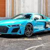 Blue Audi R8 Car Diamond Painting