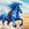 Blue Horse Diamond Painting