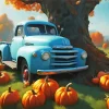 Blue Truck Diamond Painting