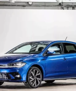 Blue Vw Polo Car Diamond Painting