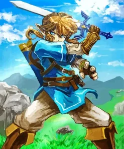 Breath Of The Wild Link Diamond Painting
