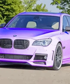 Bright Purple Car Diamond Painting