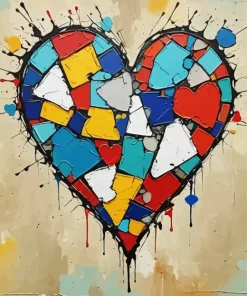 Broken Heart Art Diamond Painting