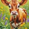 Brown Baby Calf Diamond Painting