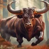 Brown Bull Diamond Painting