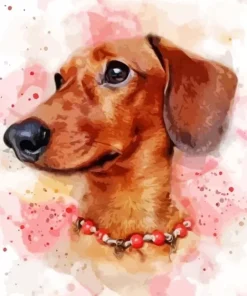 Brown Dog Face Diamond Painting