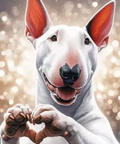 Bull Terrier Puppy Diamond Painting