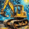 Bulldozer Art Diamond Painting